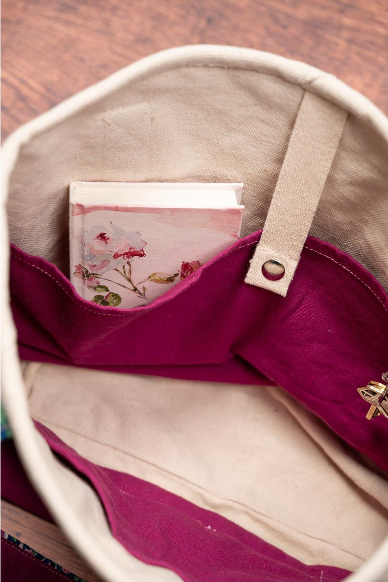 Prairie Essentials Tote Bag in Berry, Alternate, color, Berry