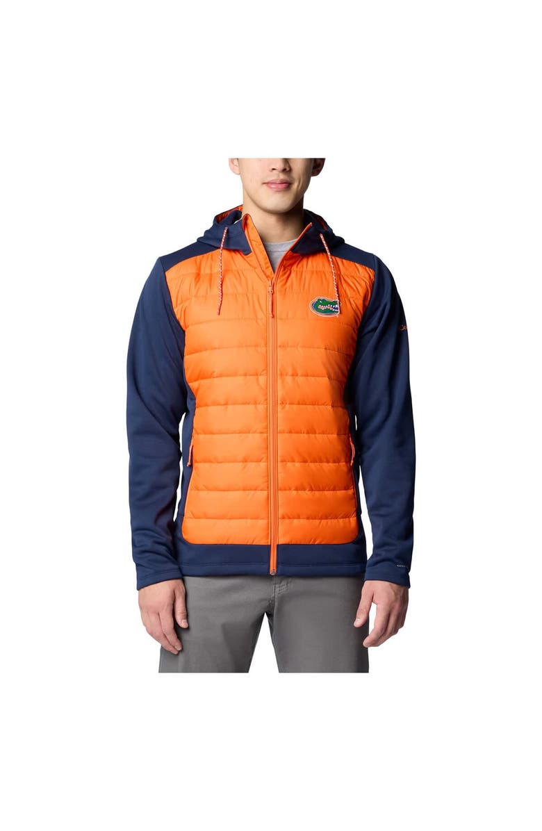 Columbia Men's Columbia  Navy/Orange Florida Gators Out-Shield Hybrid Full-Zip Hoodie Jacket, Alternate, color, Navy