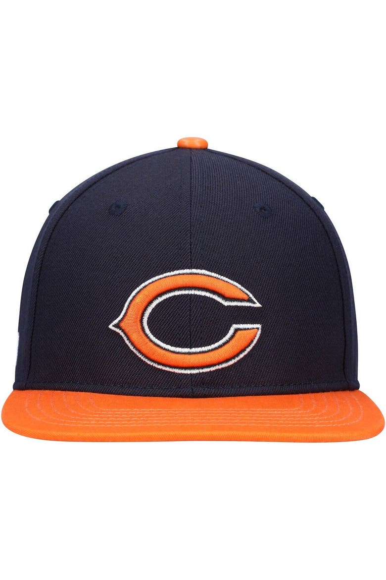 Men's Pro Standard Navy/Orange Chicago Bears 2Tone Snapback Hat, Alternate, color, Navy