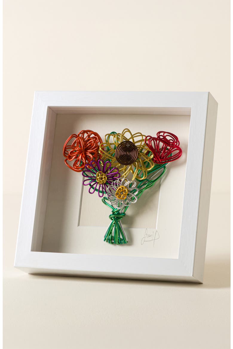 Where Love Grows Framed Wire Bouquet, Main, color, Multi
