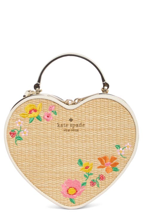 other love shack floral embroidered crossbody bag