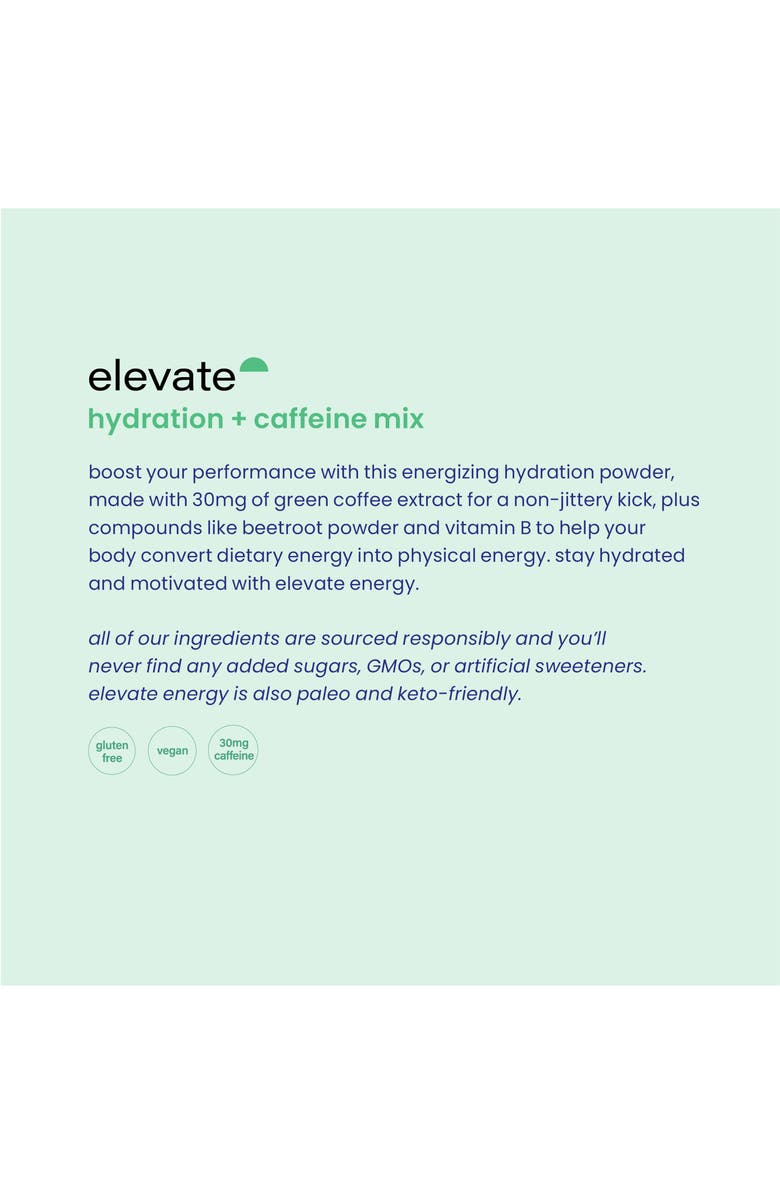 BEAM Elevate Hydration + Caffeine Powder Mix, Alternate, color,