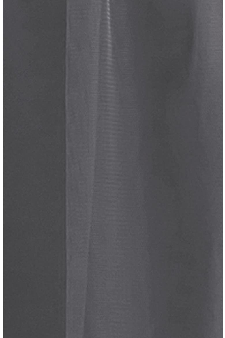Crisscross Strap Tulle A-Line Gown, Alternate, color, PEWTER