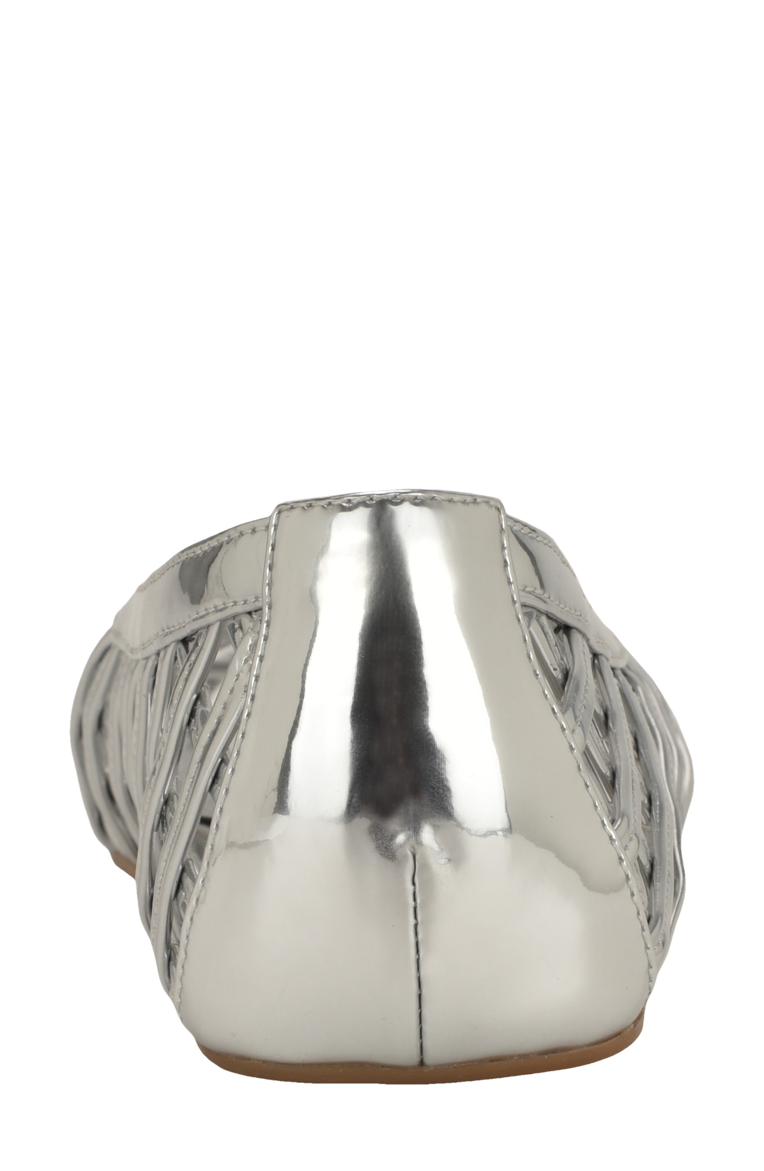 Dippy Woven Flat, Alternate, color, SILVER