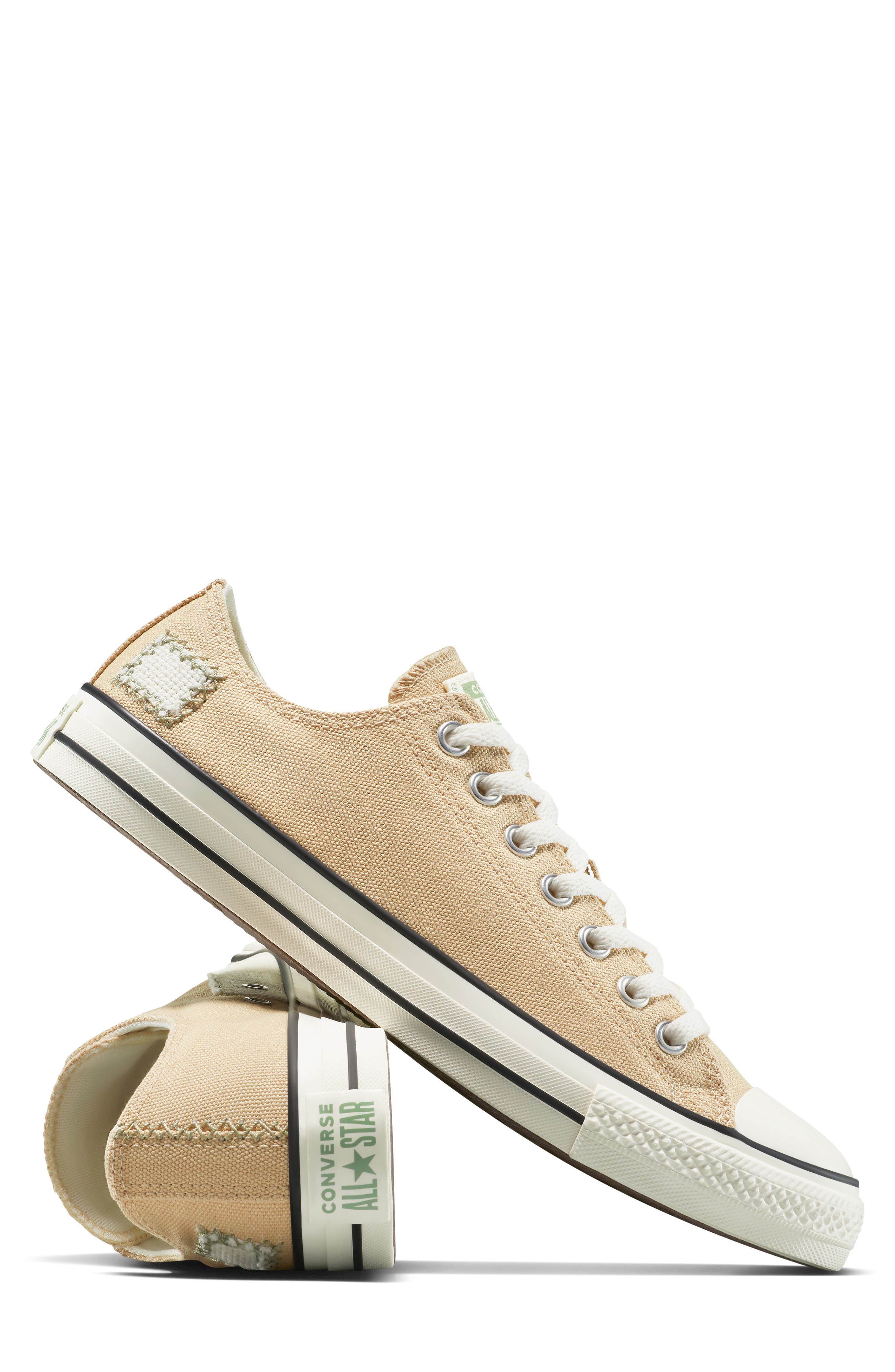 Converse Chuck Taylor<sup>®</sup> All Star<sup>®</sup> Ox Low Top Sneaker, Alternate, color, Coastal Dune/ Egret