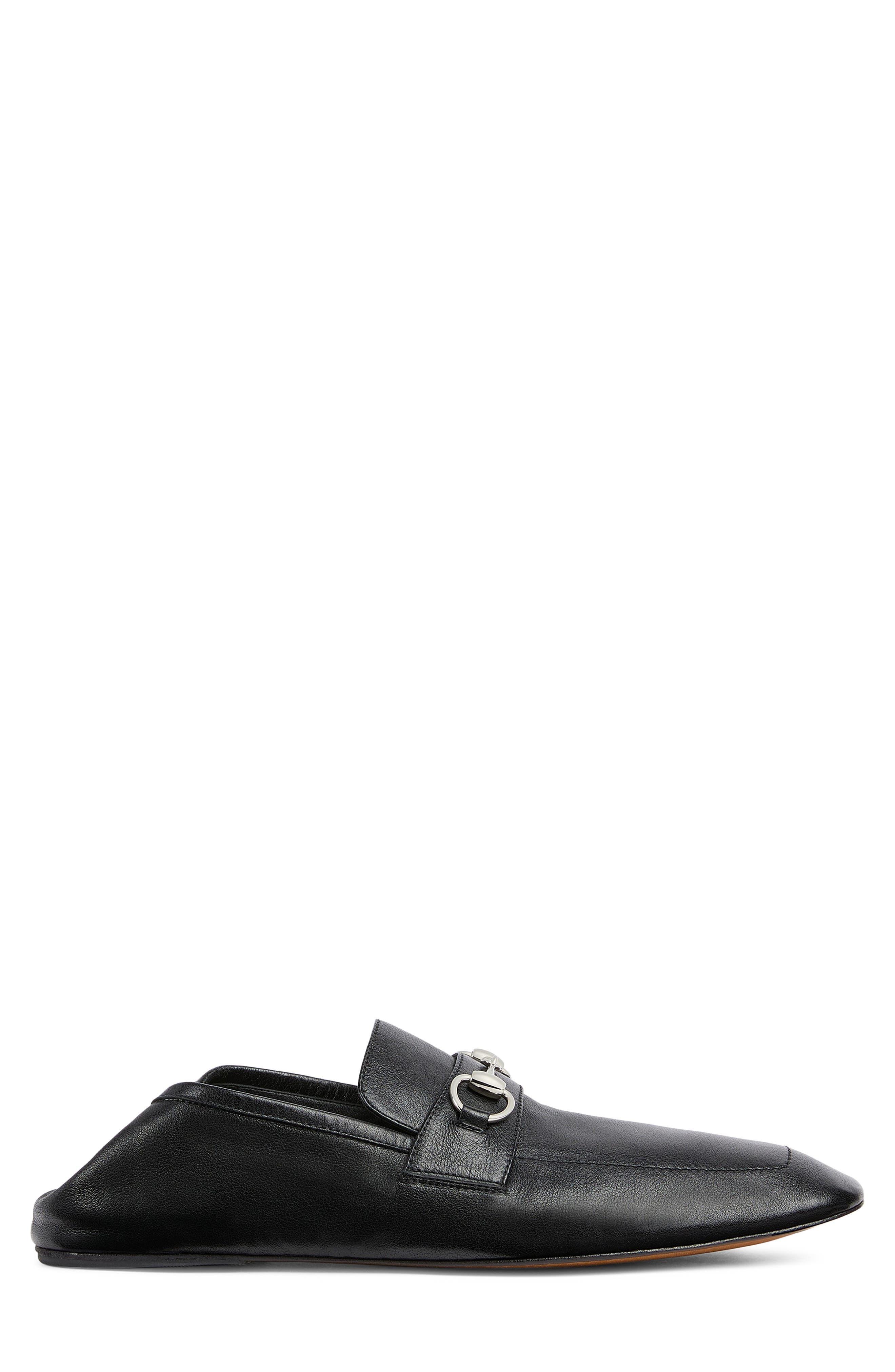 Gucci Edgar Horsebit Convertible Loafer, Alternate, color, Black