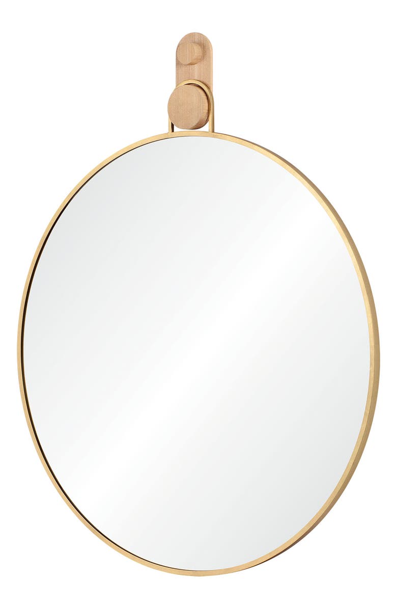 Renwil Kinsley Round Mirror, Main, color, Gold