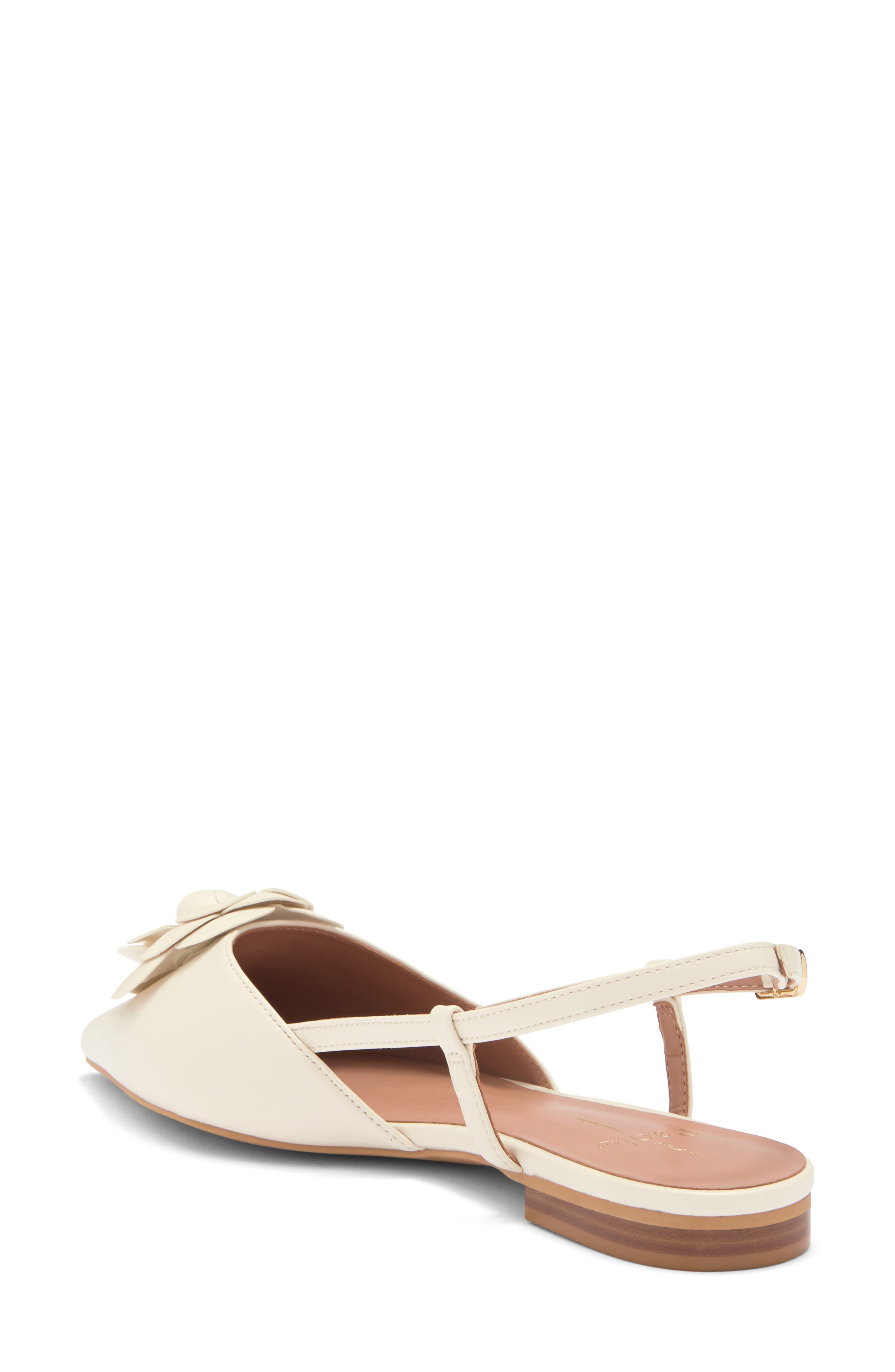 Christa Slingback Flat, Alternate, color, IVORY
