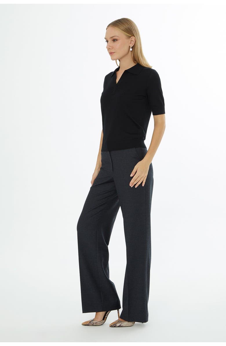 Gizia Off-Shoulder Knit Sweater, Alternate, color, Black