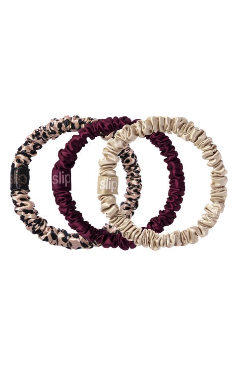 Pure Silk 3-Pack Skinny Scrunchies
