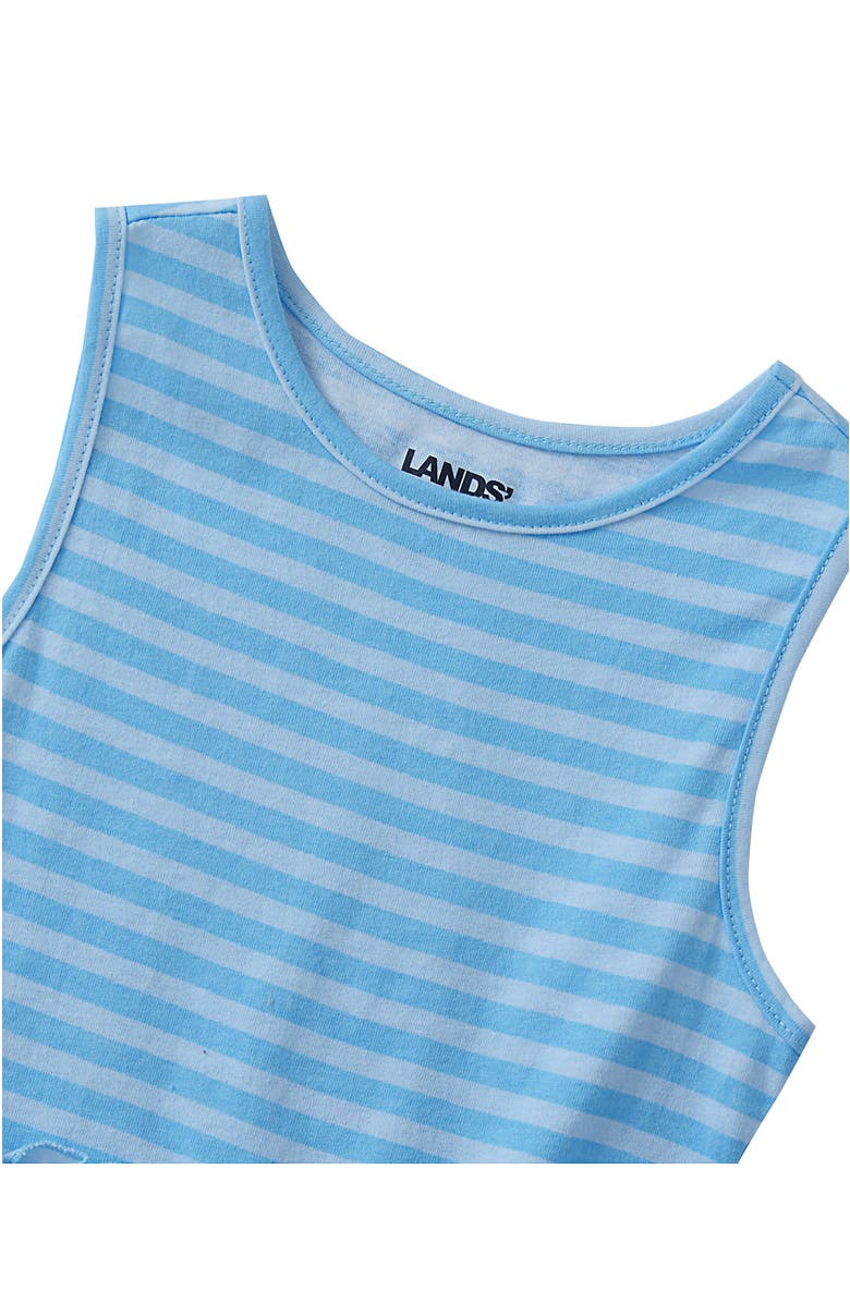 Lands' End Girls Tunic Tank Top, Alternate, color, Light Blue Stripe