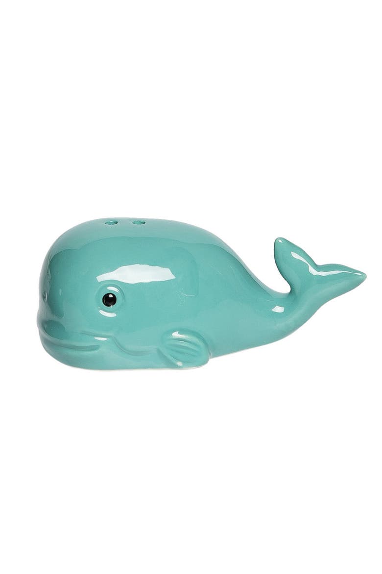 Blue Whales 2-Piece Ceramic Salt & Pepper Shaker Set, Alternate, color, Blue