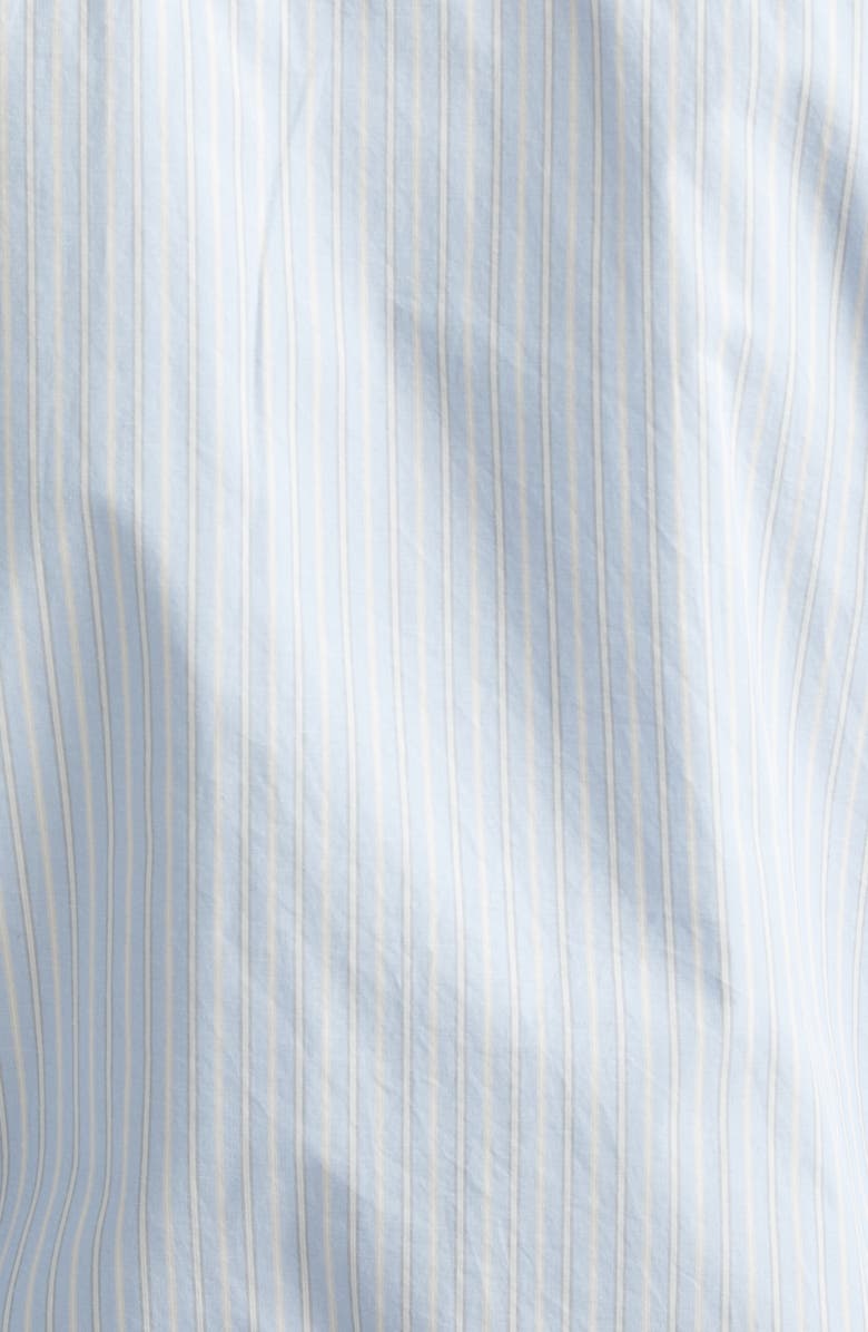 Saint Laurent Classic Stripe Button-Up Shirt, Alternate, color, Bleu/ Gris