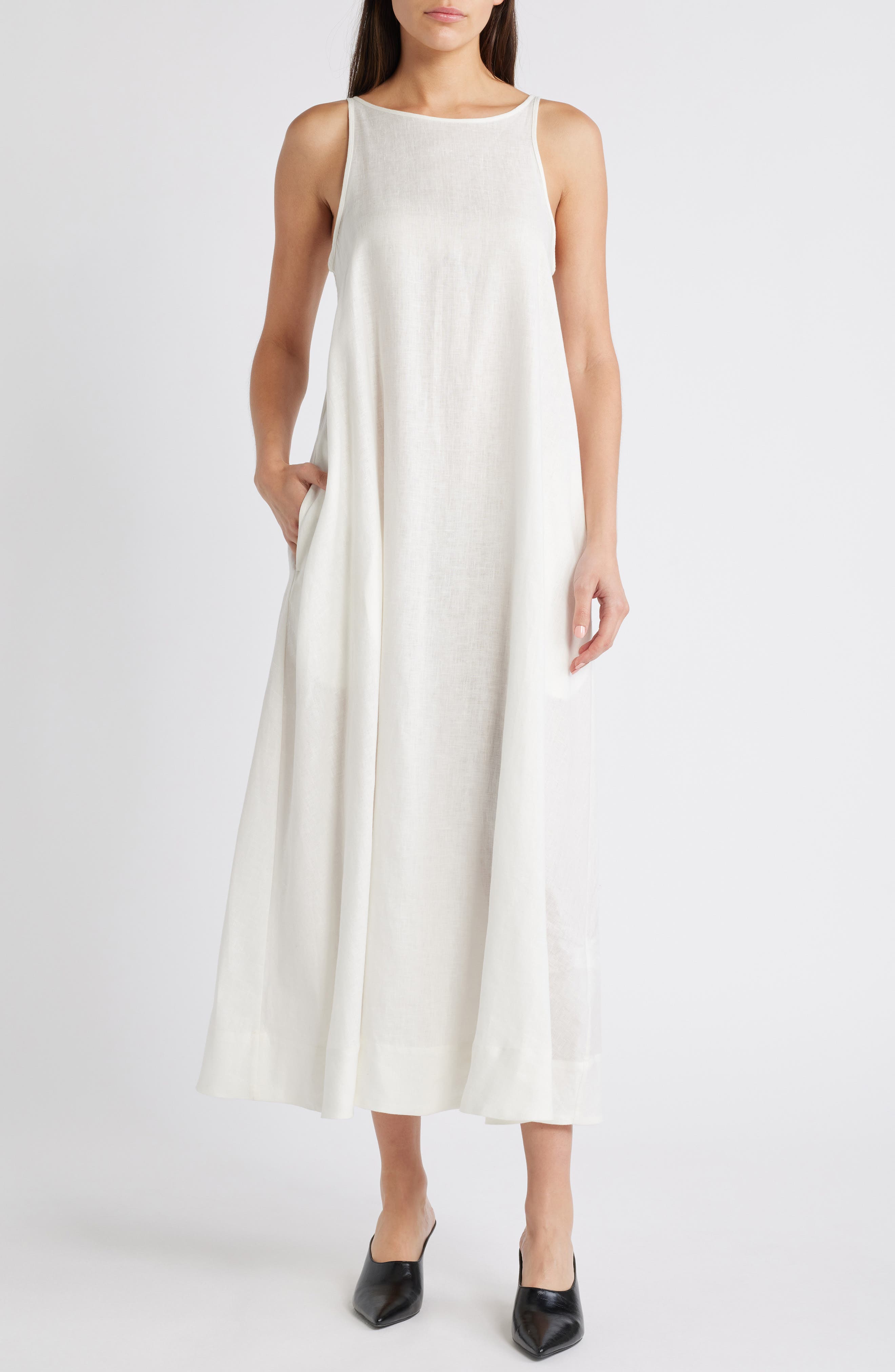 COS Linen Shift Dress (Women) | Nordstromrack
