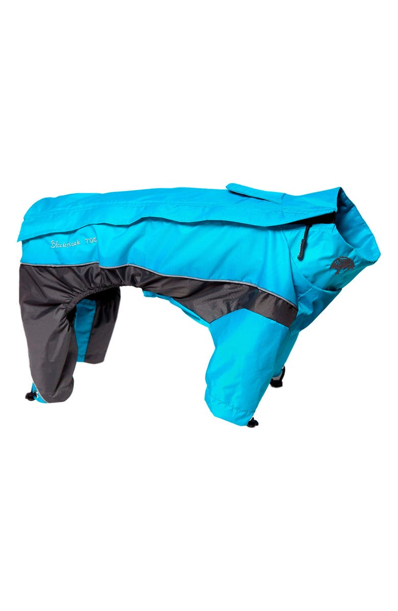 TOUCHDOG Quantum-Ice Full-Bodied Adjustable and 3M Reflective Dog Jacket - Medium, Alternate, color, Ocean Blue Grey