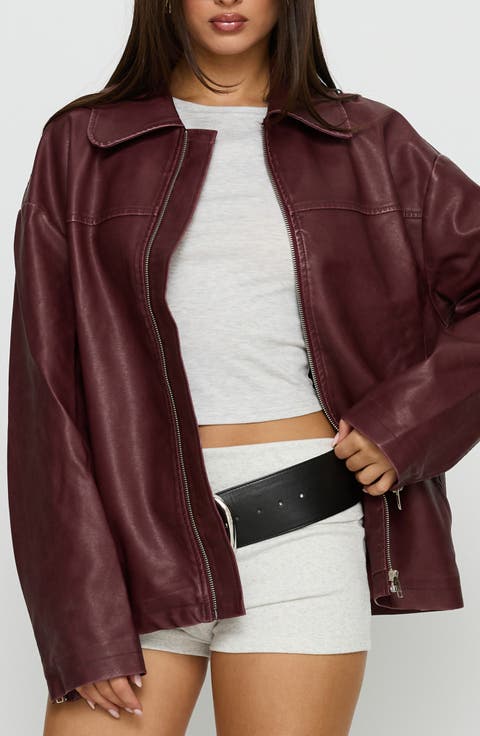 Napolean Faux Leather Jacket