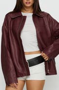 Princess Polly Napolean Faux Leather Jacket