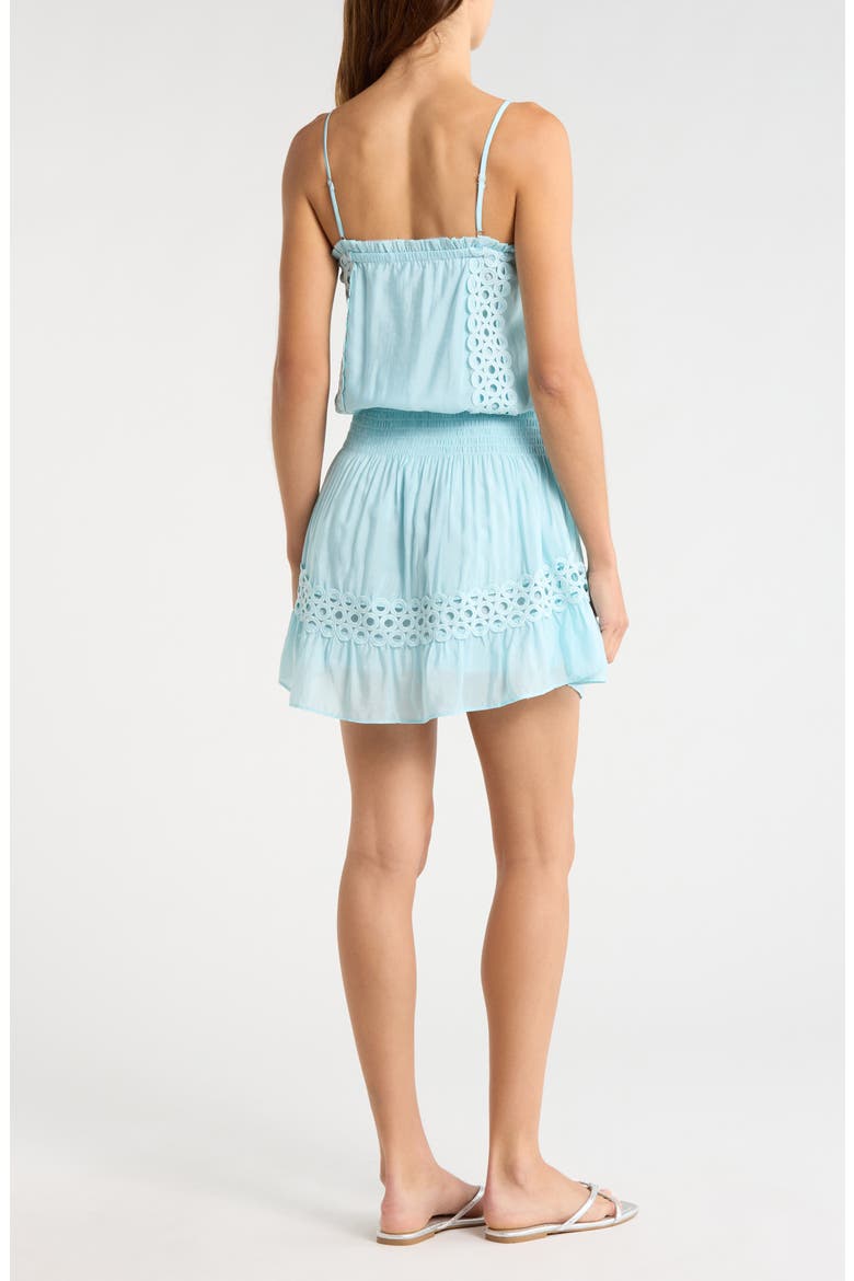 Smocked Cover-Up Dress, Alternate, color, BLUE BRIGHT