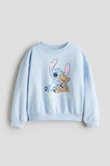 H&M Printed Brushed-inside Sweatshirt