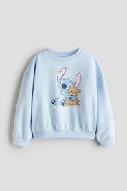 H&M Printed Brushed-Inside Sweatshirt