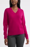 Caslon® Wool & Cashmere V-Neck Sweater