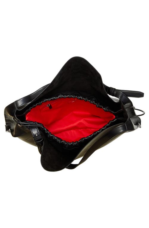 Christian Louboutin Baggy Leather Tote In Black