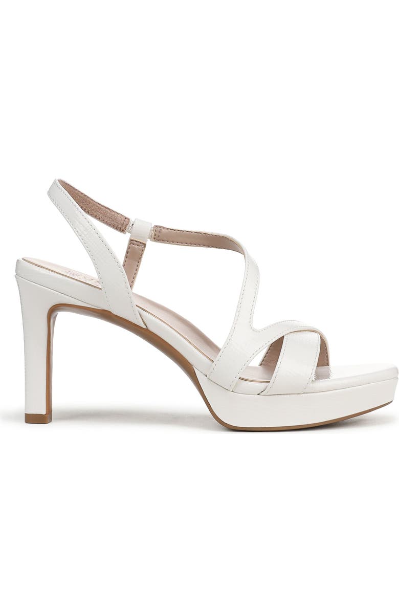 Naturalizer Abby Platform Slingback Sandal, Alternate, color, Warm White Faux Leather