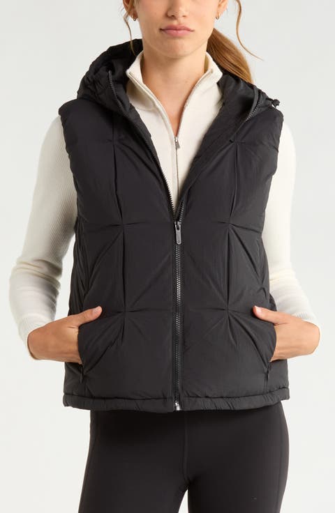 Pleated Puffer Vest