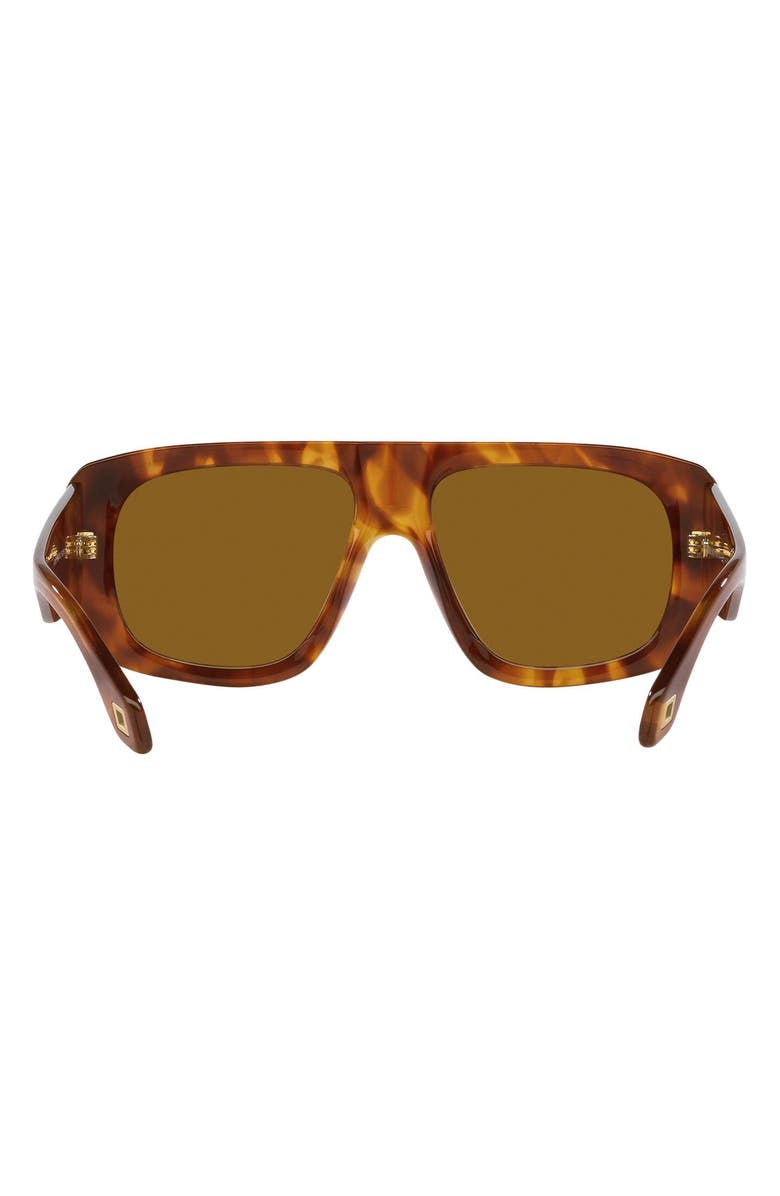 Armani Exchange 56mm Pillow Sunglasses, Alternate, color, Red Havana