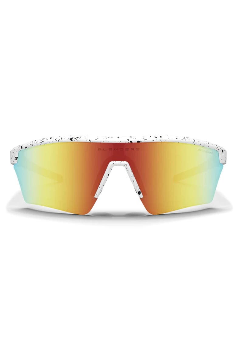 Blenders Eyewear Pacer 99mm Polarized Semi Rimless Shield Sunglasses, Main, color, 