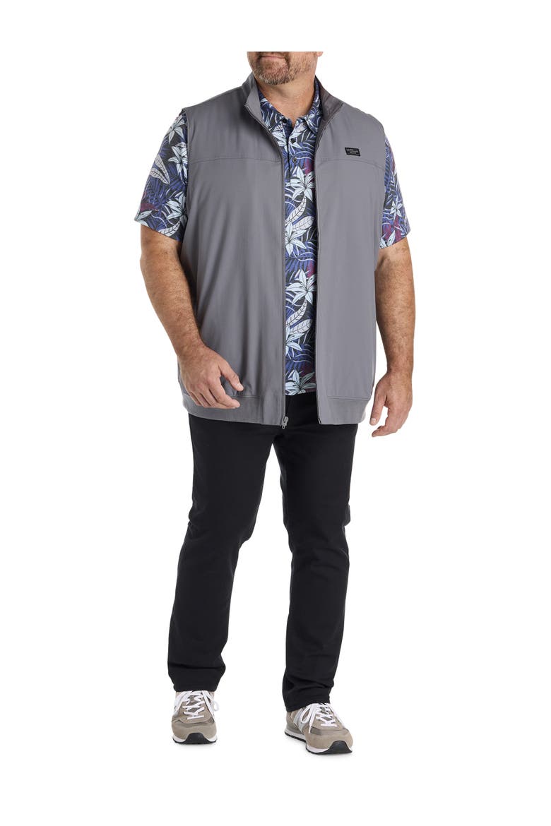 Big & Tall Wanderlust 1/4 Zip Vest, Alternate, color, QUIET SHADE