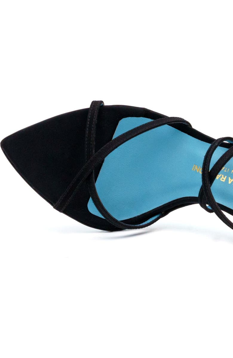 Valentina Rangoni Sibilla Ankle Wrap Satin Sandal for Elegant Occasions, Alternate, color,