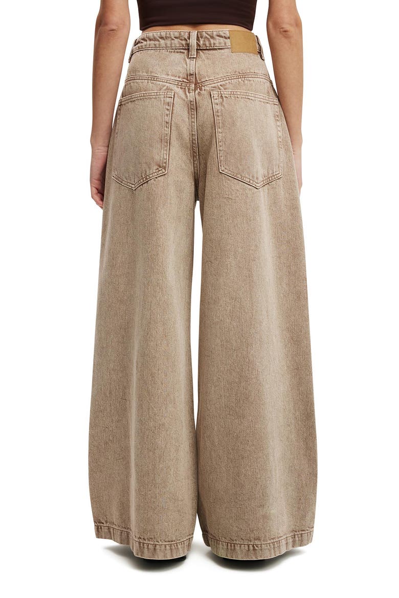 Women's 91 Wide Jean, Alternate, color, Brown Stonewash