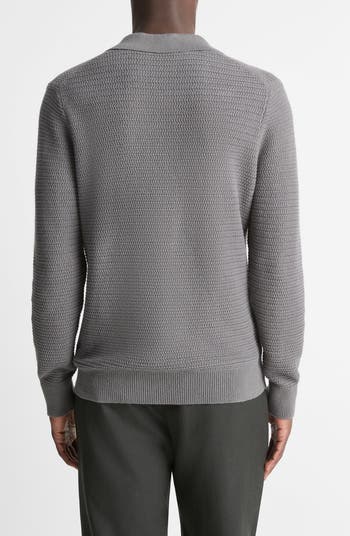 Craftsman Rib Johnny Collar Sweater