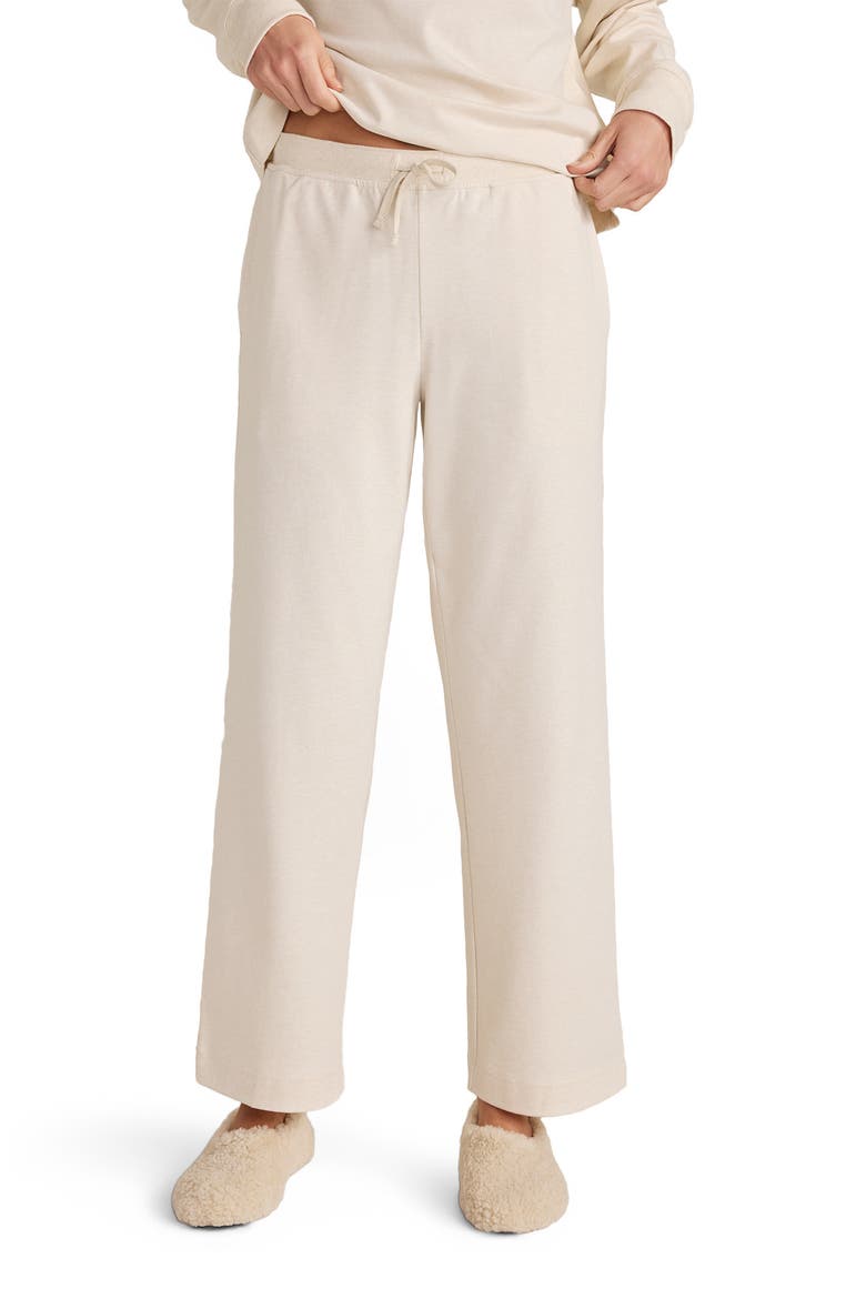 Botanical-Dyed Organic Cotton Interlock Pants, Main, color, Botanical Dye Sandstone