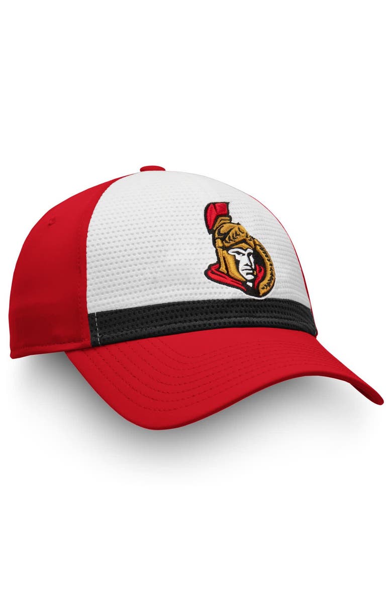 FANATICS Men's Fanatics White/Red Ottawa Senators Breakaway Current Jersey Flex Hat, Alternate, color, 