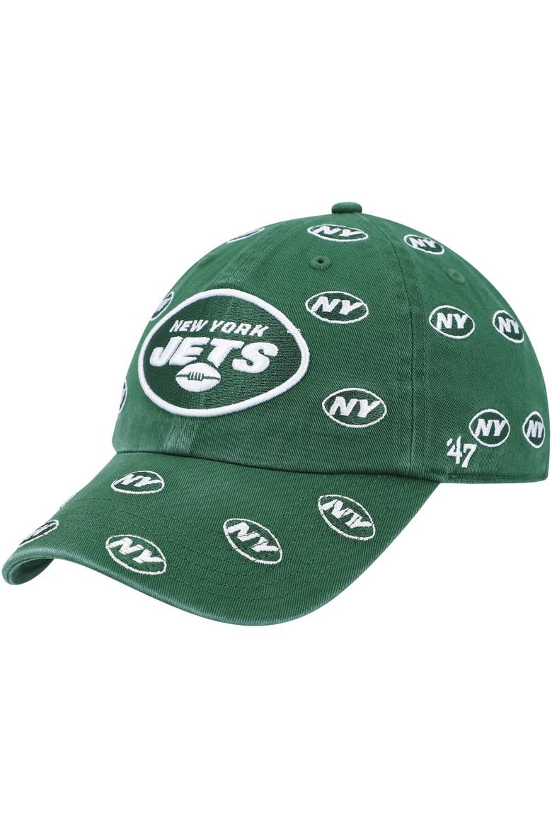 Women's '47 Green New York Jets Confetti Clean Up Adjustable Hat, Alternate, color, Green