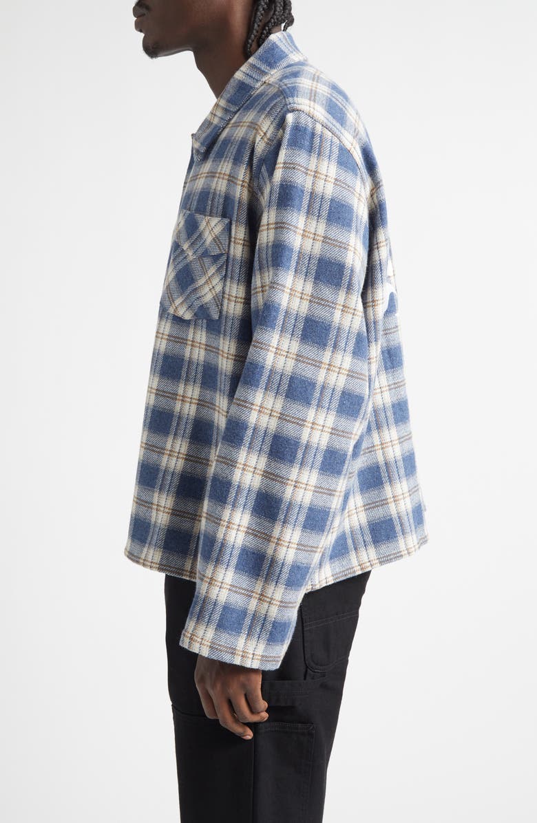 STOCKHOLM SURFBOARD CLUB Club Plaid Overshirt, Alternate, color, Blue Check