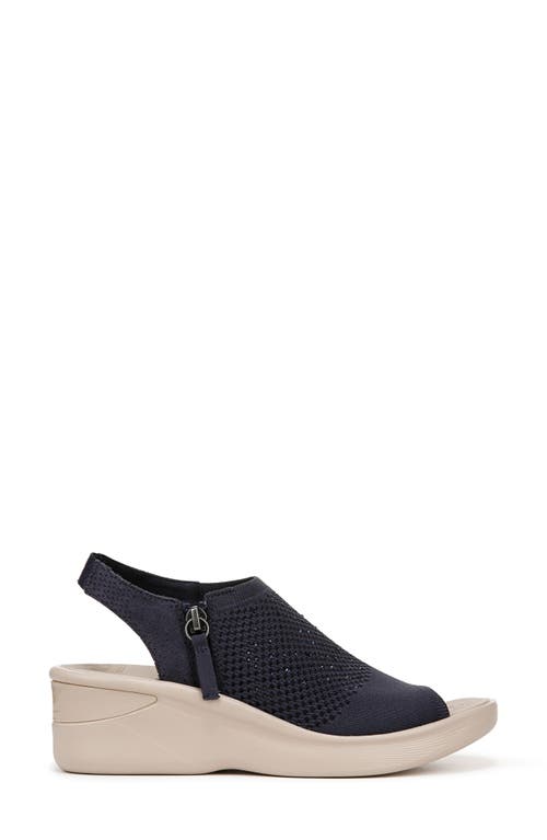 Bzees Starlet Embellished Slingback Sandal In Navy Knit
