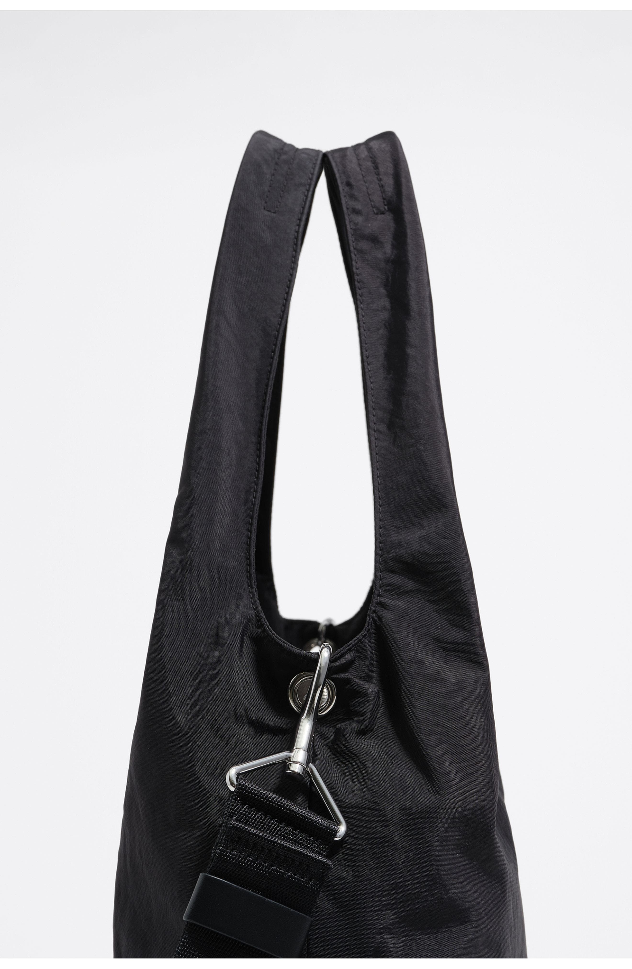 Bimba y Lola Large nylon Paper bag, Alternate, color, Black