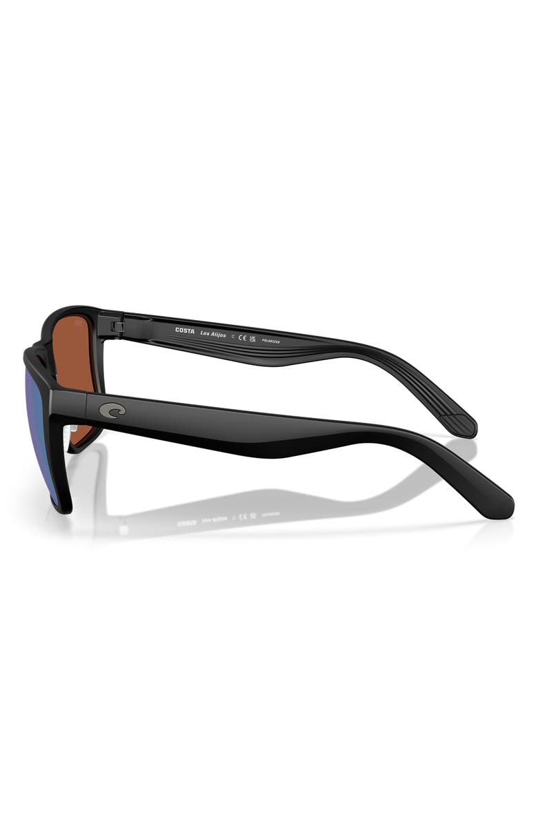Costa Del Mar Los Alijos 59mm Sunglasses, Alternate, color, Matte Black / Green