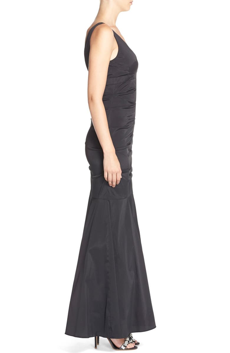 Xscape Evenings Xscape Ruched Taffeta Mermaid Gown, Alternate, color,