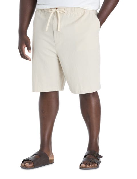 Big & Tall Lightweight Linen Beach Shorts