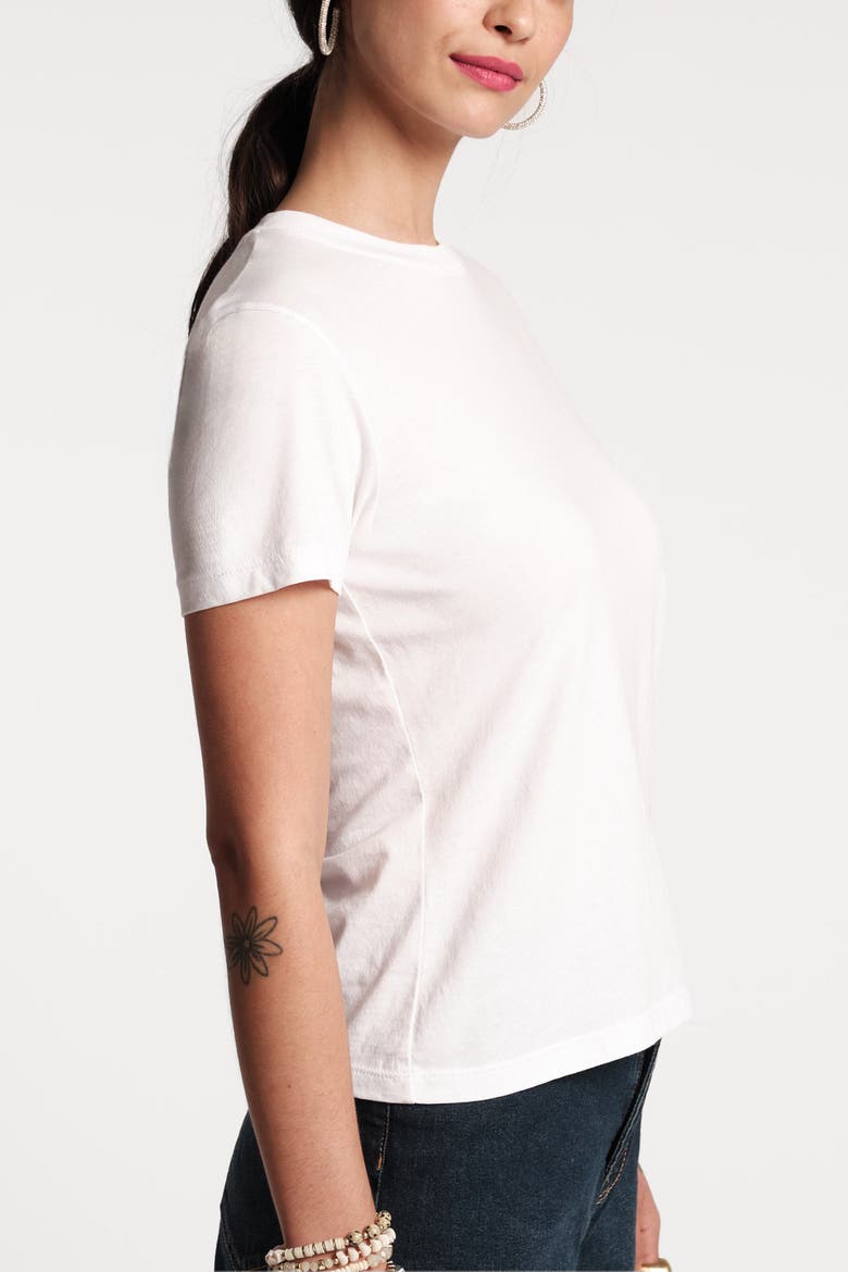 Super Crewneck Tee Shirt Pima Cotton, Alternate, color, White