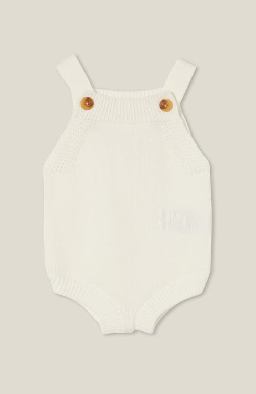 Cotton On Kids Organic Knit Bubbbysuit In Milk