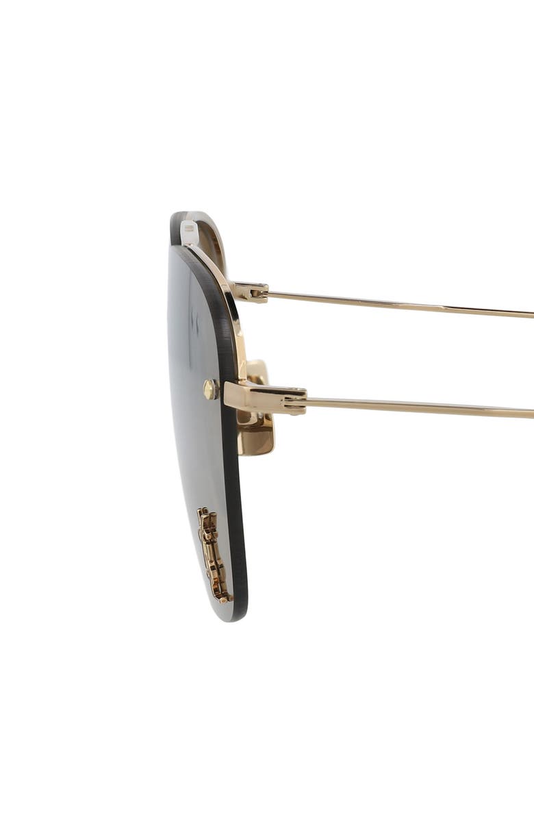 Saint Laurent 59mm Navigator Sunglasses, Alternate, color, Bronze Bronze Brown