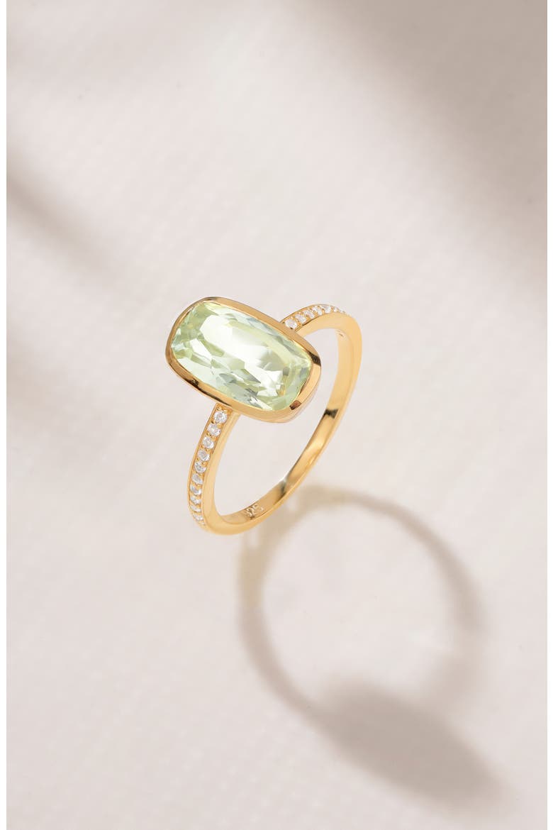 Gemstone Ring, Alternate, color, GREEN