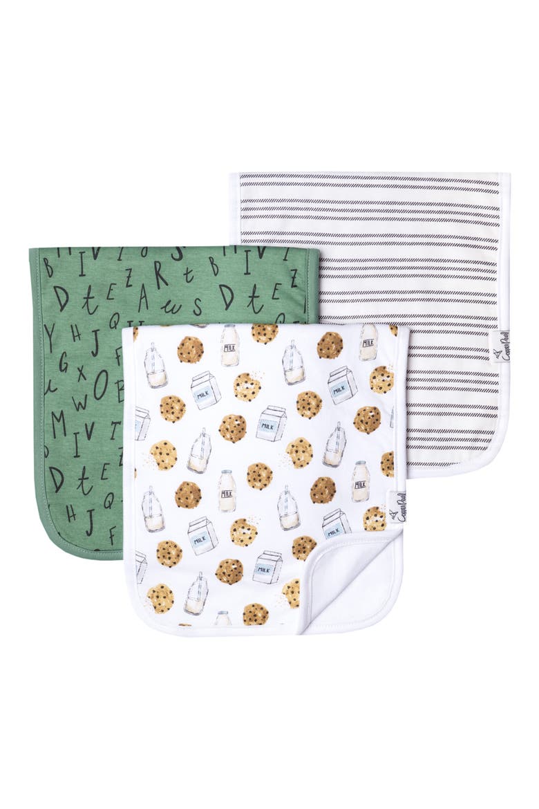 3-Pack Burp Cloth Set, Main, color, CHIP