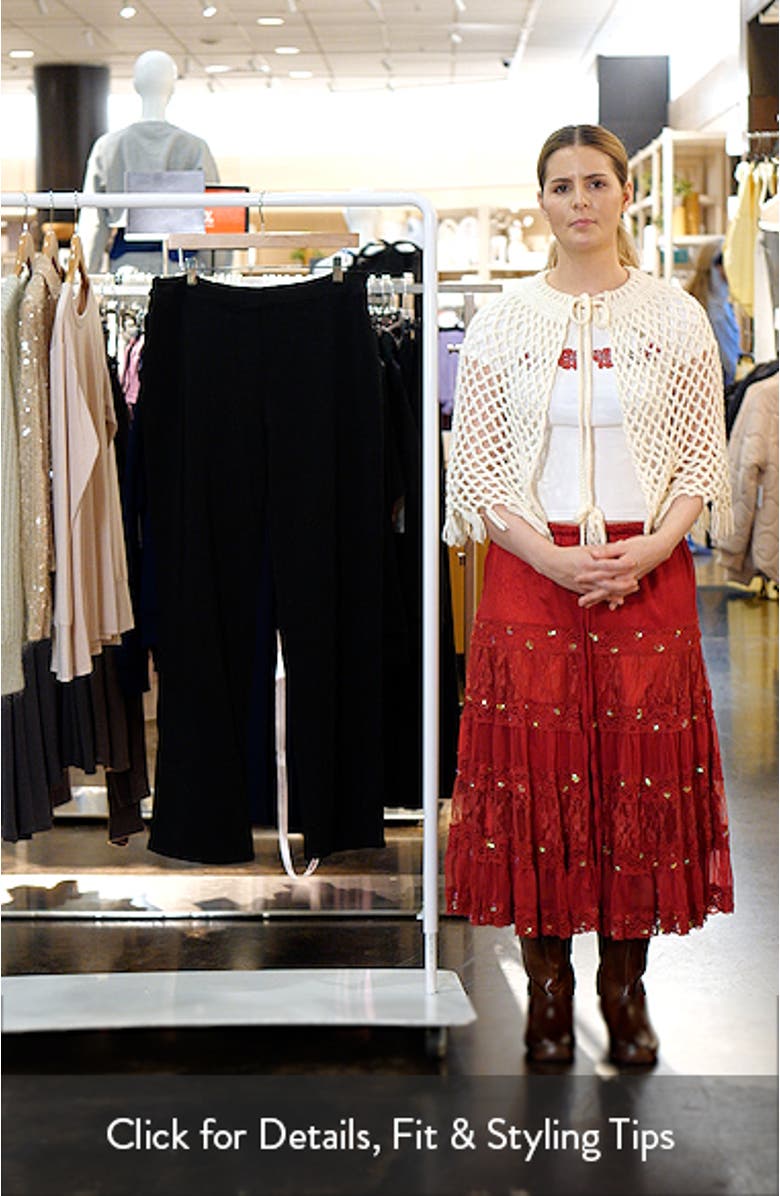 Chiara Straight Leg Crepe Trousers, sales video thumbnail