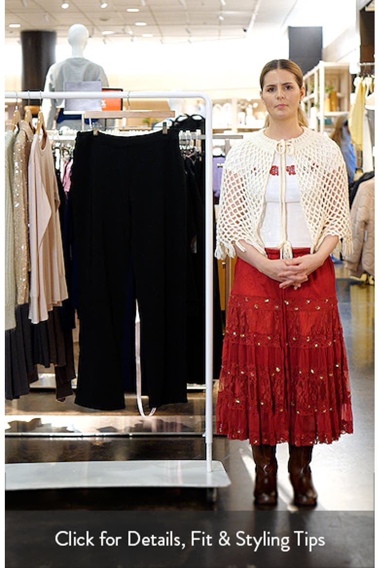Chiara Straight Leg Crepe Trousers video